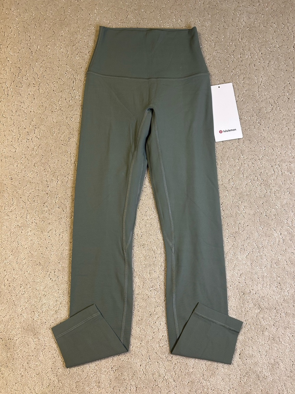 NWT Lululemon Align Pant No Line HR Pant 25” Women’s Size 2 WILO Green